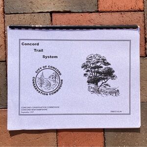 1997 Concord Trail System Map New Hampshire NH Map Contoocook New England Hiking